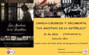 Charla-coloquio. Maestras en la república