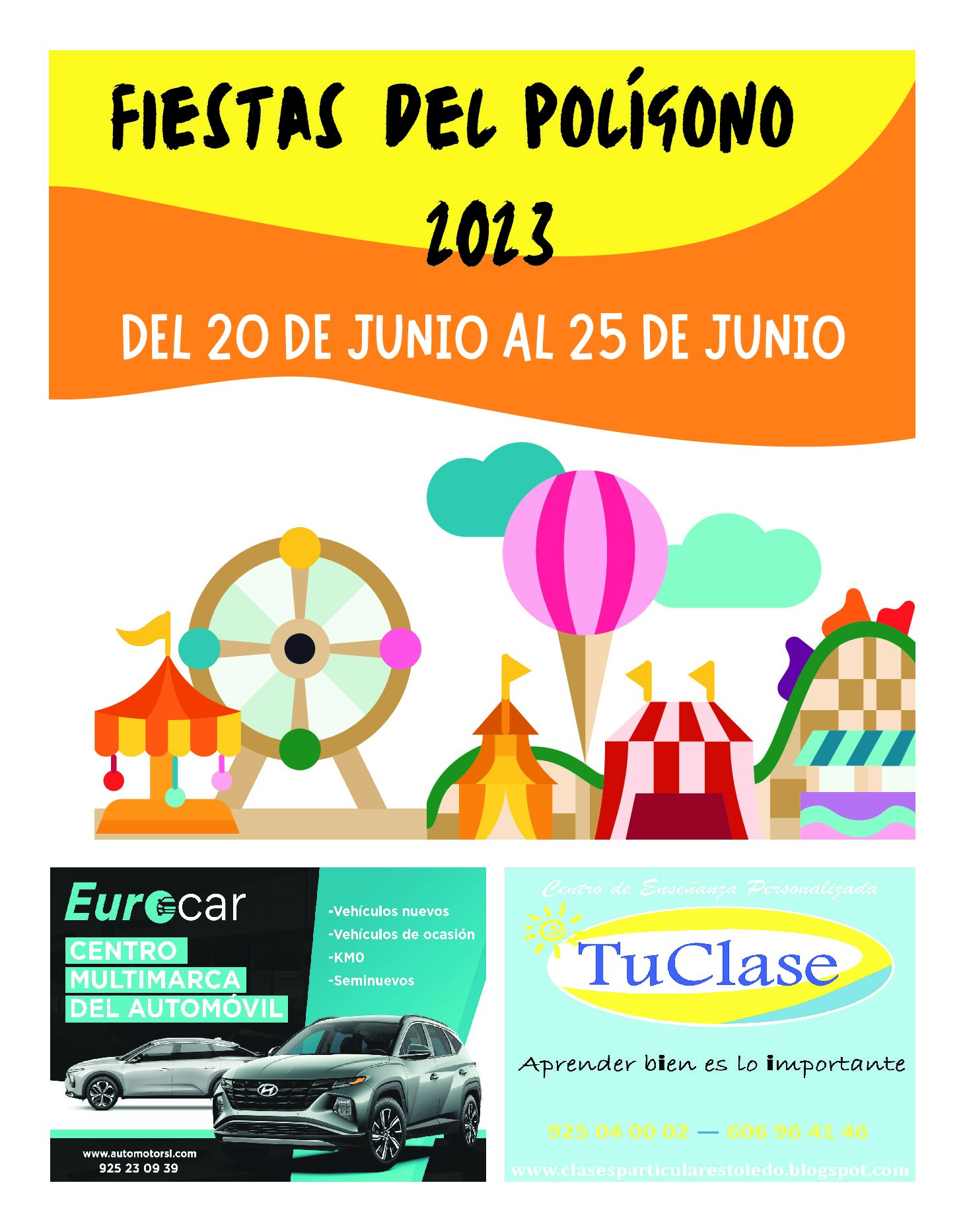 Programa de las Fiestas del Polígono de Toledo 2023